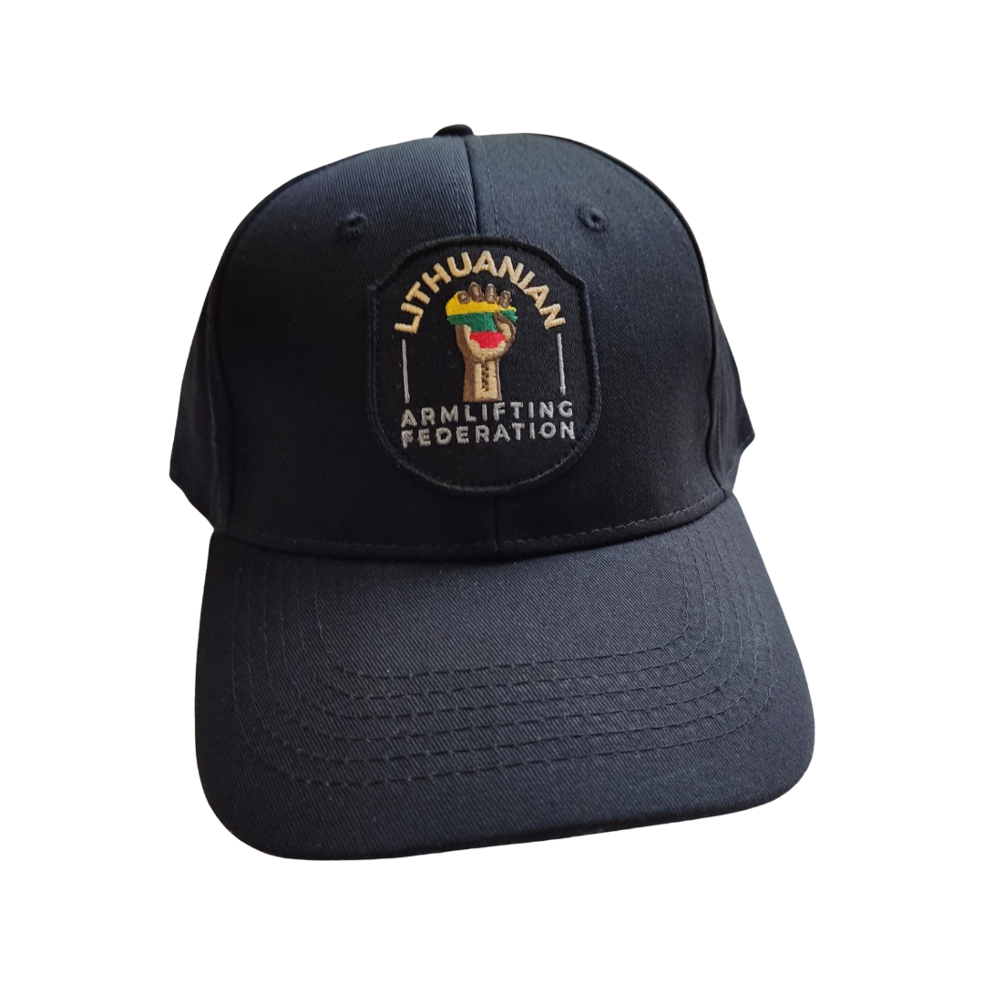 Lithuanian armlifting federation's official cap